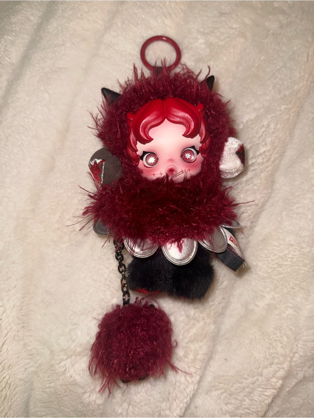 Skullpanda chomp; New red doll pop mart